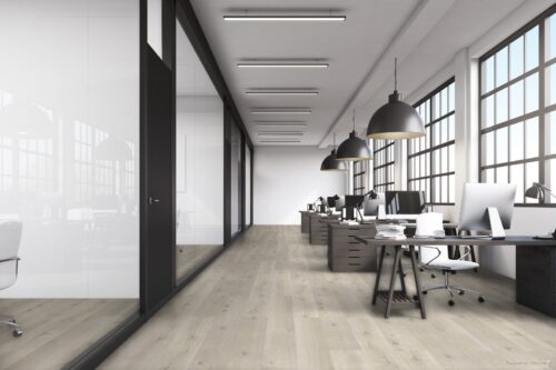 Therdex grijze pvc vloer op kantoor
