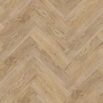 Pvc vloer gelegd in visgraat motief van Therdex 4007