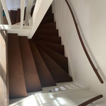 Trap renovatie leer bruin
