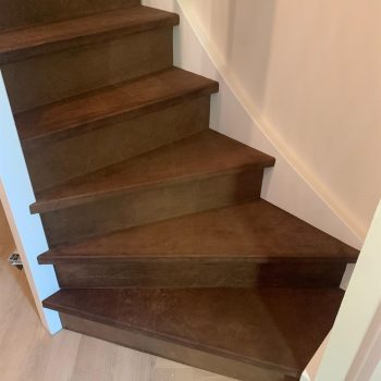 Trap renovatie leer bruin