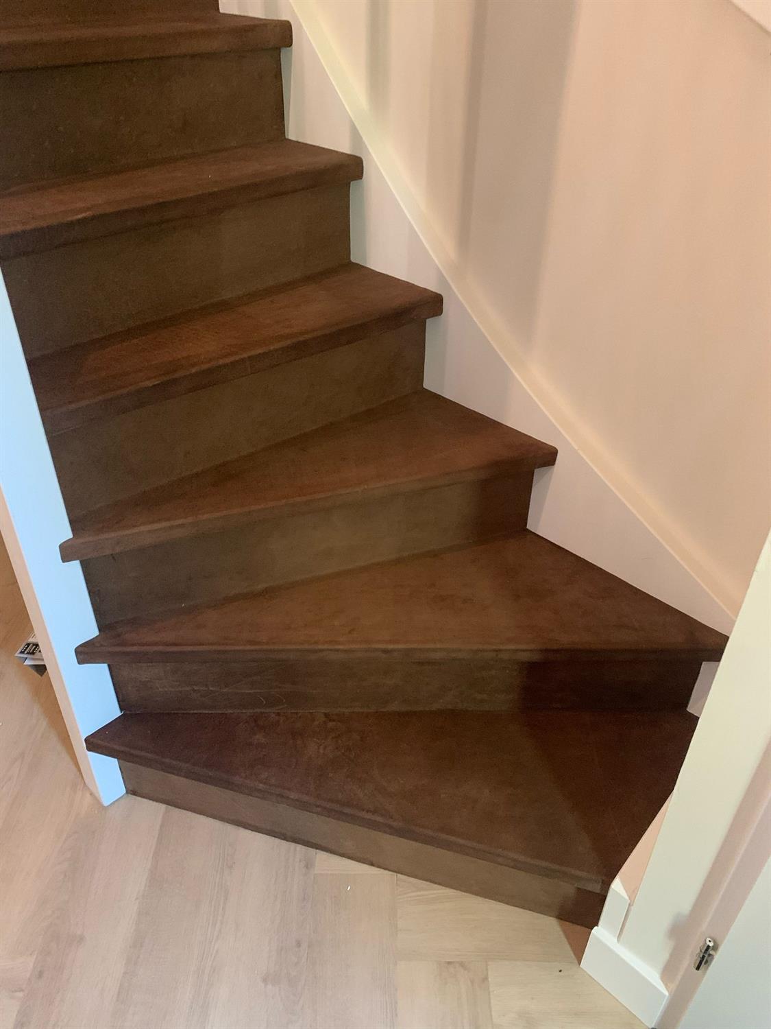 Trap renovatie leer bruin