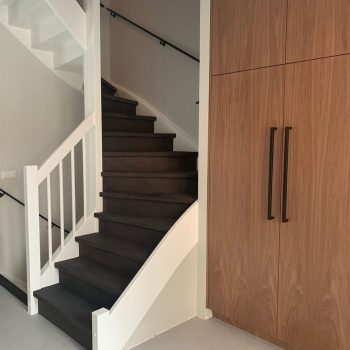 Trap renovatie leer zwart