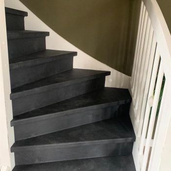 Trap renovatie leer zwart